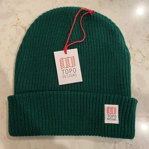 Topo Designs green beanie